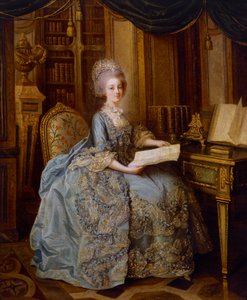 La Petite Reine nebo Portrét Madame Sophie, kolem 1770-1774 (olej na plátně) od Lié Louis Périn Salbreux