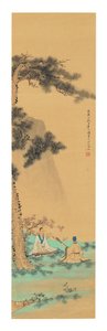 Dva hudebníci, 1758 od Li Wenyuan
