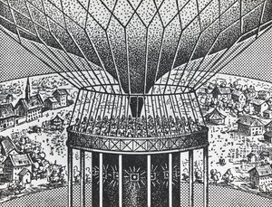 Cineorama od Raoula Grimoina-Sansona (1860-1941), předchůdce systému kruhové projekce Cinerama od Unbekannt Unbekannt