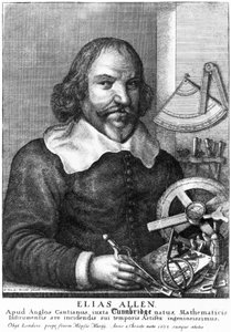 Elias Allen, matematik a výrobce nástrojů, c 1630 od Unbekannt Unbekannt
