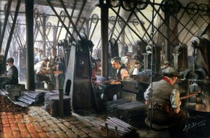 Iron & Steel, Forging Forging Files, Cyclops Steel and Iron Works, Sheffield, Yorkshire od Unbekannt Unbekannt