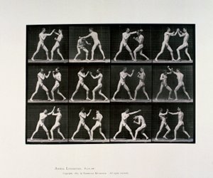 Nahí mužští sportovci v boxu, c 1872-1885 od Unbekannt Unbekannt