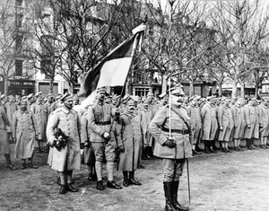Polští vojáci z „Modré armády“ se připravují na vítězný pochod v Paříži od Unbekannt Unbekannt