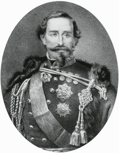 Portrét Alfonso Ferrero della Marmora (1804-1878), italský generál a politik, rytina od Unbekannt Unbekannt