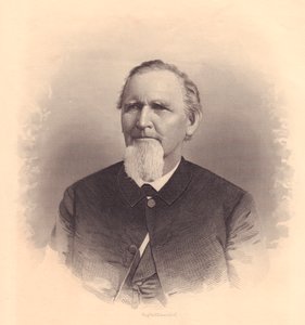 Portrét amerického metodistického duchovního Johna L Smithe, rytina FE Jones, circa 1870 od Unbekannt Unbekannt