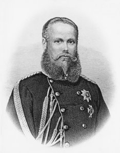 Portrét Karla I. (1823-1891), krále Württemberska z roku 1864, rytina od Unbekannt Unbekannt