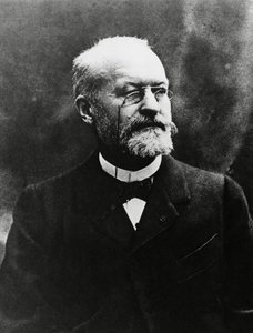 Portrét Charlese Louise Alphonse Laverana (1845-1922), francouzského lékařského bakteriologa, nositele Nobelovy ceny za lékařství v roce 1907, obrázek Eugene Pirou (1841-1909) od Unbekannt Unbekannt