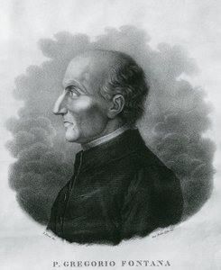 Portrét Gregoria Fontany (1735-1803), italského matematika, rytina od Unbekannt Unbekannt