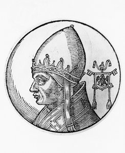 Portrét Řehoře IX (Ugolino dei Conti di Segni, asi 1170-1241) od Unbekannt Unbekannt