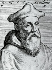 Portrét Jacopa Sadoleta (1477-1547), italského humanisty, katolického biskupa a kardinála, rytina od nejslavnějších a nejproslulejších ikon všech ctností a vědy, Claudius Pernetus od Unbekannt Unbekannt