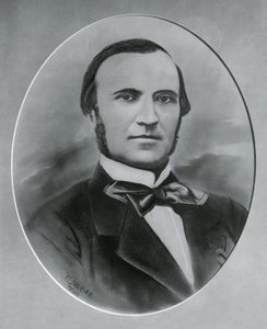 Portrét Severina Grattoniho (1815-1876), italského architekta a inženýra, rytina od Unbekannt Unbekannt