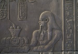 Reliéf zobrazující dárce, chrám Kom Ombo, Egypt, egyptská civilizace, dynastie Ptolemaiovců, 2.–1. století před naším letopočtem od Unbekannt Unbekannt