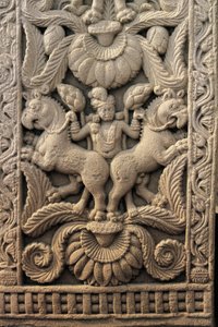 Reliéf na západním vstupu, Velká stúpa, Sanchi (Seznam světového dědictví UNESCO od Unbekannt Unbekannt