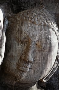 Srí Lanka, starověké město Polonnaruwa, Gal Vihara, ležící socha Buddhy od Unbekannt Unbekannt