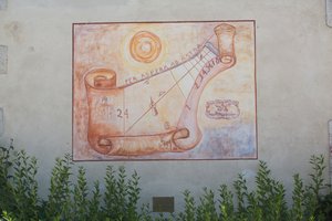 Sluneční hodiny, sluneční hodiny, Aiello del Friuli, Friuli, Itálie od Unbekannt Unbekannt