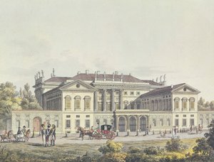 Pohled na Villa Reale ve veřejných zahradách, Milán, Itálie od Unbekannt Unbekannt
