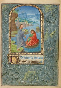 paní 37 (89.ML.35), fol. 22 Kristus se zjevuje svatému Jakubovi Většímu