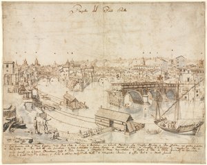 Osmnáct pohledů na Řím: Ponte Rotto od Lievin Cruyl