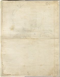 Skica pro San Giovanni in Laterano verso, 1664. od Lievin Cruyl