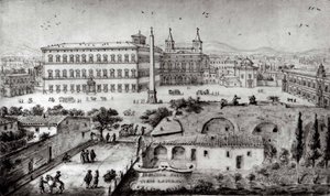 Pohled na Laterán, Řím, 1672-73. od Lievin Cruyl