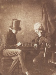 Hráči šachu, ca. 1845. od Likely by Antoine François Jean Claudet.
