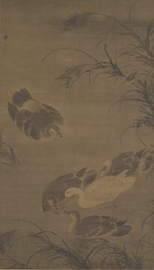 Plavající husy, dynastie Ming, 15. století. od Lin Liang