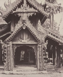 Pugahm Myo: Vyřezávané dveře na nádvoří pagody Shwe Zeegong,20.-24. srpna nebo 23. října od Linnaeus Tripe