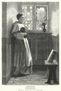 Vánoční ráno (rytina) od Lionel Charles Henley