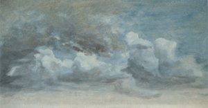 Cloud Study, c.1849-55 (olej na papíře na desce)