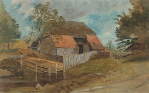 Stará stodola od Lionel Constable