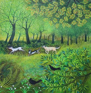 Tři přátelé, 2024 (akryl na plátně) od Lisa Graa Jensen