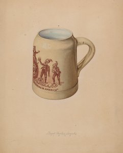 Kameninový hrnek na pivo, 1939. od Lloyd Charles Lemcke