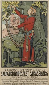 Festival zpěváků Saengerbundesfest Štrasburk, 1905. od Léo Schnug