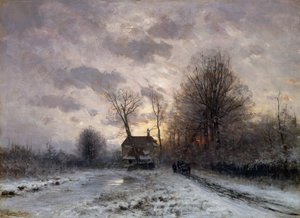 Návrat domů (olej na plátně) od Lodewijk Frederik Hendrik Apol