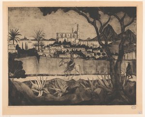 Bastia na Korsice Bastia (původní název) od Lodewijk Schelfhout (signed by artist)