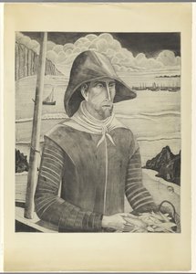 Bretonský šroub Breton Fisherman II (původní název) od Lodewijk Schelfhout (signed by artist)