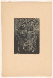 Kristus s trnovou korunou od Lodewijk Schelfhout (signed by artist)