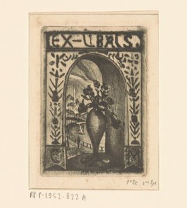 Ex libris C. van der Meulena od Lodewijk Schelfhout (signed by artist)