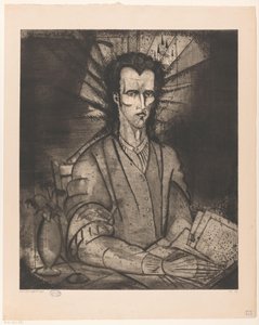 Filosoof Le Philosophe (původní název na objektu) od Lodewijk Schelfhout (signed by artist)