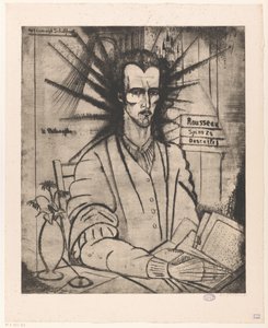Filosoof Le Philosophe (původní název na objektu) od Lodewijk Schelfhout (signed by artist)