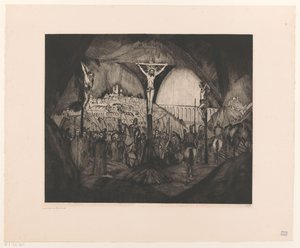 Golgotha I (původní název) od Lodewijk Schelfhout (signed by artist)