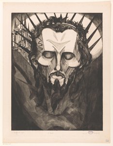 Hlava Kristova Tête de Christ I (původní název na předmětu) od Lodewijk Schelfhout (signed by artist)