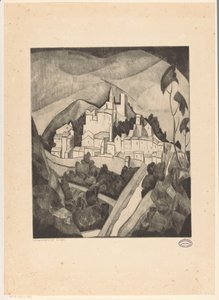 Les Angles I (původní název na objektu) od Lodewijk Schelfhout (signed by artist)
