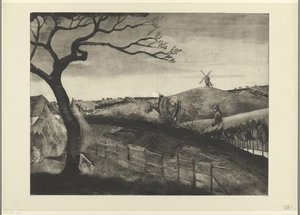 Orat farmář s volem v Etikhove Laborer Flamand (původní název) od Lodewijk Schelfhout (signed by artist)