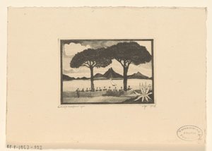 Twee boy The Two Trees (původní název) od Lodewijk Schelfhout (signed by artist)
