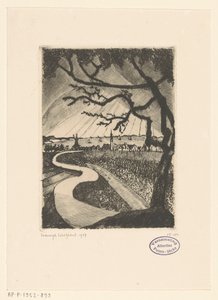 Veere (původní název) od Lodewijk Schelfhout (signed by artist)