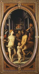 Apollo a Chiron, 1572 (břidlice) od Lodovico Buti