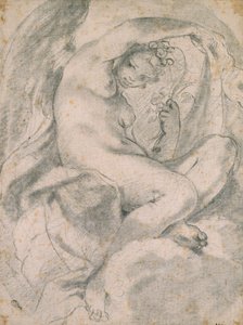 Nymfa možná Flora uprostřed mraků, 1575-1619 od Lodovico Carracci