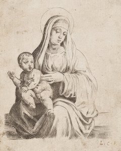 Krásná malá Madonna od Giacoma Francia od Lodovico Carracci