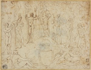 Studie pro závěrečnou práci předloženou vévodovi z Mantovy od Lodovico Carracci